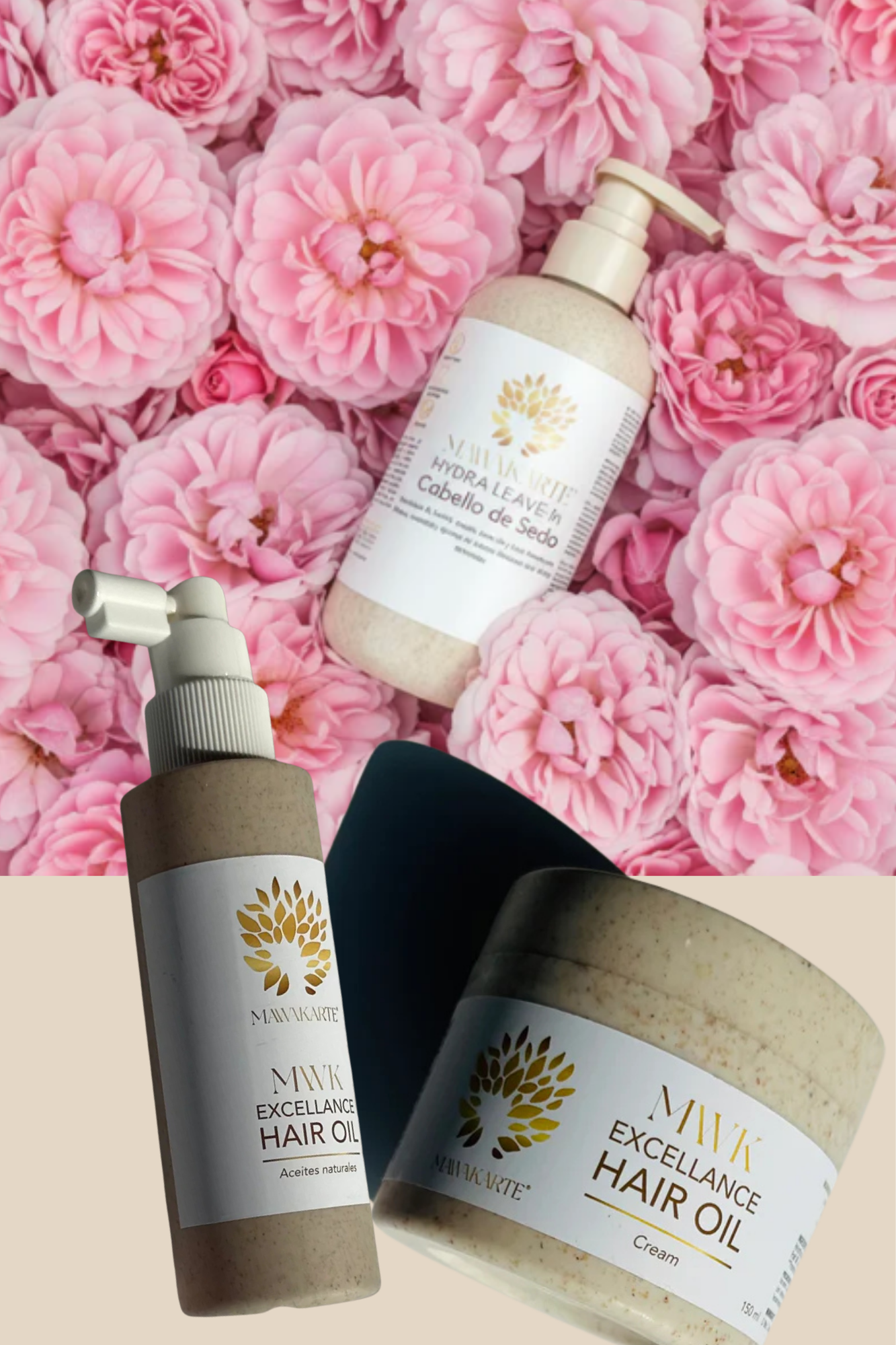 LOC/LCO PACK: MWK Leave-in + MWK EHOC (crema)+ MWK EHO (Aceite)