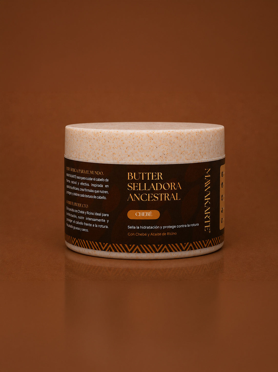Manteca selladora de Chebé para proteger puntas y nutrir profundamente el cabello afro frágil.